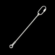 SZ00202 MEDIUM STAINLESS STEEL SKEWER W/SS QL (6) SZ00202 MEDIUM STAINLESS STEEL SKEWER W/SS QL (6)